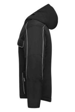 Workwear Softshell vadderad jacka - SOLID, svart – James & Nicholson (2)