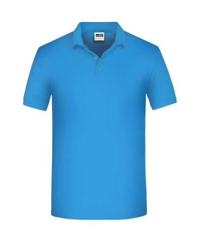 Herrkläder arbetskläder Polo OCS Blended, aqua – James & Nicholson (1)