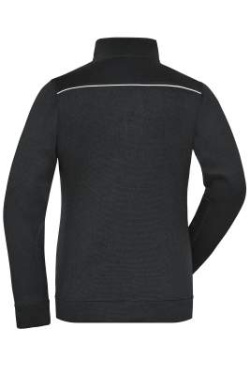Stickad fleecejacka för damer - SOLID, svart/svart – James & Nicholson (4)
