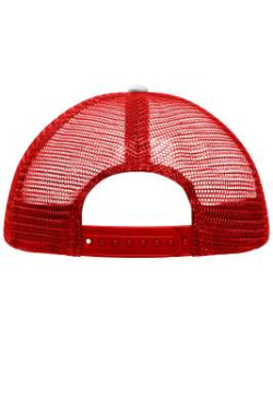 5 Panel Polyester Mesh Keps för barn, vit/röd – Myrtle Beach (4)