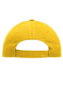 5 Panel Keps kraftig oborstad bomull, guldgul – Myrtle Beach (4)