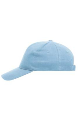 5 Panel Keps kraftig oborstad bomull, ljusblå – Myrtle Beach (2)