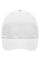 6 Panel Polyester Peach Keps, vit