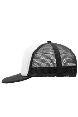 5-panels keps med platt topp, vit/svart – Myrtle Beach (2)