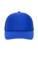 5 panel retro mesh keps, royal/svart