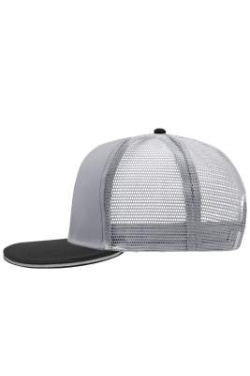 Pro Cap Mesh med 6 paneler, ljusgrå/svart – Myrtle Beach (2)