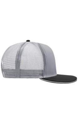 Pro Cap Mesh med 6 paneler, ljusgrå/svart – Myrtle Beach (3)