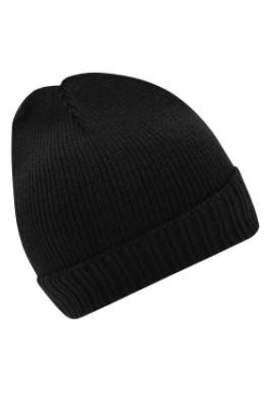Basic stickad beanie, svart – Myrtle Beach (3)