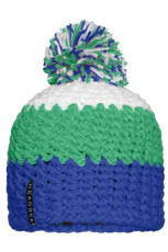 Virkad mössa med boll