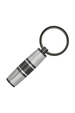 Nyckelring Bold Stripe Chrome & Gun