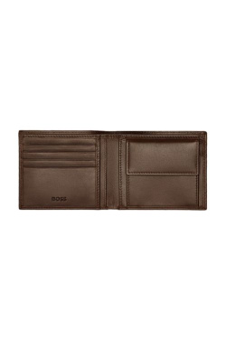 Myntväska Klassisk slät brun, produktbild (2)