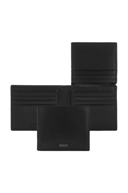 Kortplånbok med lock Grid svart, produktbild (1)