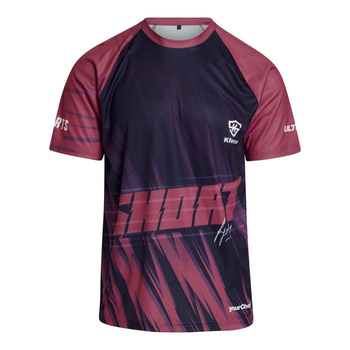 Raglan, interlock polyester O-ringad 130g, produktbild