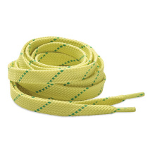 Tvåfärgade rörformade skosnören i polyester