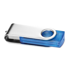 USB-minne med genomskinligt hölje på 1–64 GB.