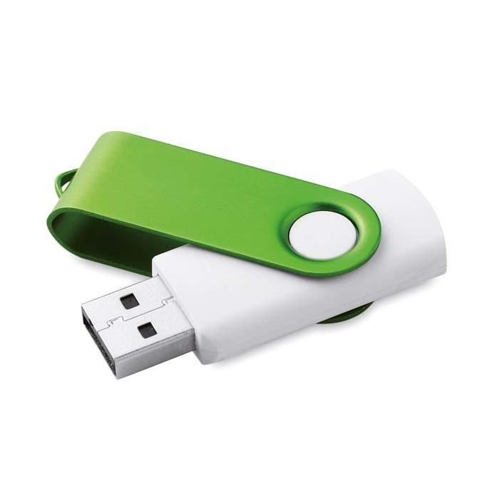 Vitt Techmate USB-minne på 1–64 GB., produktbild