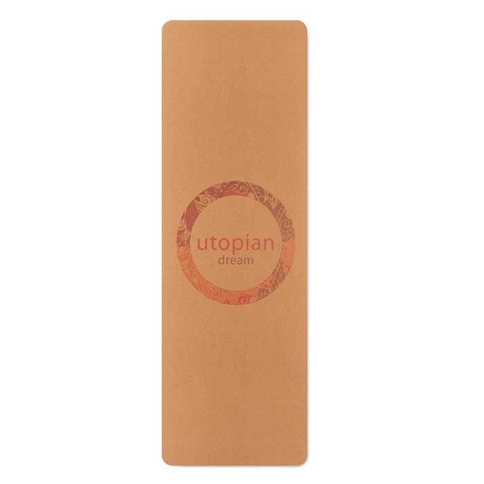 Yogamatta i 100 % kork och gummi, produktbild