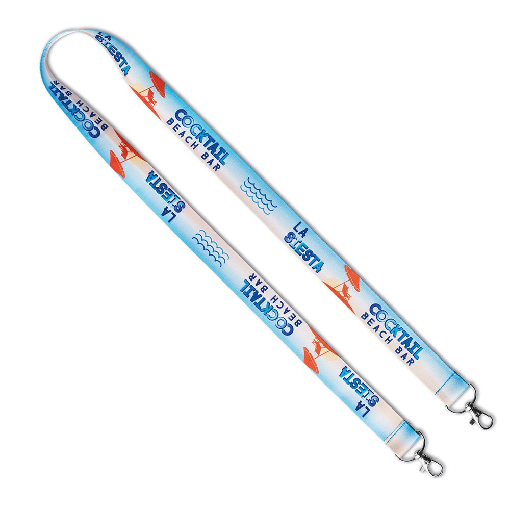 Polyester sublimeringsband med 2 klämmor., produktbild