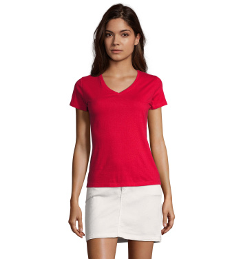 IMPERIAL DAMV T-SHIRT 190g, Röd, S, produktbild (3)