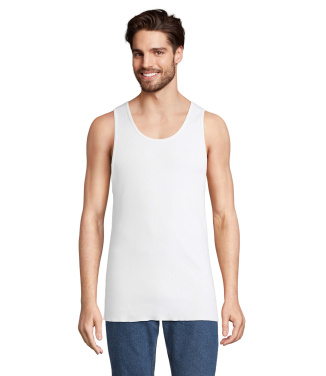 PABLO ärmlöst linne, unisex, Vit, S, produktbild (4)