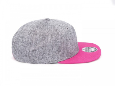 coFEE snap melange keps, grå, fuchsia (4)