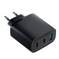 GaN-USB-laddare med tre portar REEVES-LIMA, 65 W, svart