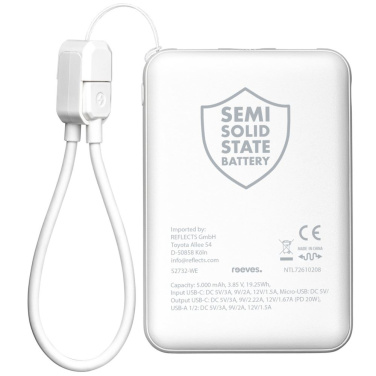 Powerbank REEVES-WATTRON CORE V, 5000 mAh – vit (4)