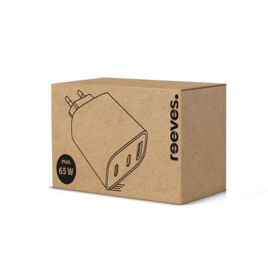GaN-USB-laddare med tre portar REEVES-LIMA, 65 W – vit (4)