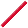 Linjal 30 cm, röd