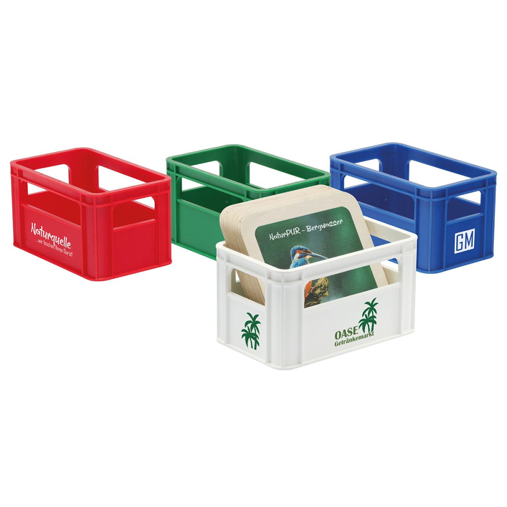 Hållare för glasunderlägg „Box“, grön, produktbild (1)