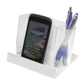 Hållare för smartphone/surfplatta med memoblock, frostad transparent