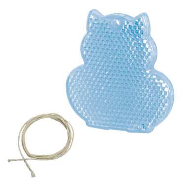 Säkerhetsreflex "Katt", genomskinlig blå, produktbild (2)