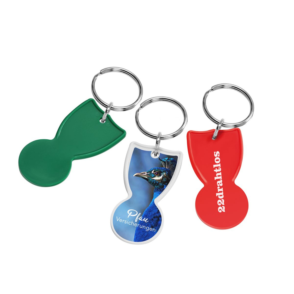 Kundvagnspolett 1 €, grön, produktbild (1)