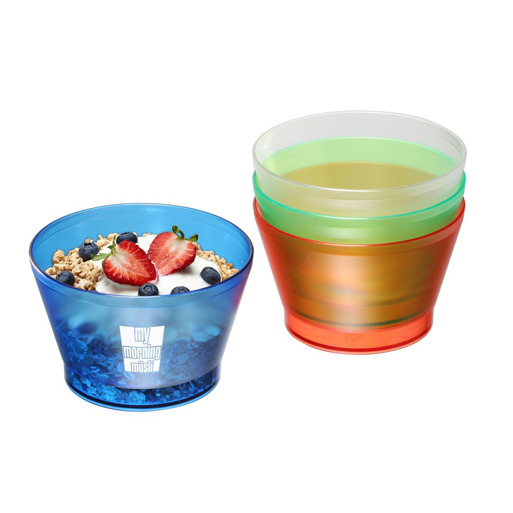 Snacks- och müsli-skål, frostad röd, produktbild (1)