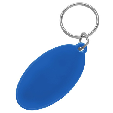 Nyckelring "oval", blå, produktbild (2)