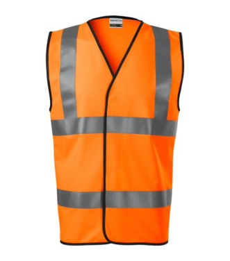 RIMECK HV Bright – Säkerhetsväst unisex, fluorescerande orange, M, produktbild (2)