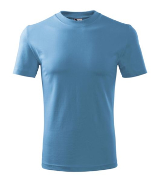 MALFINI Heavy – T-shirt unisex, azurblå, S, produktbild (2)