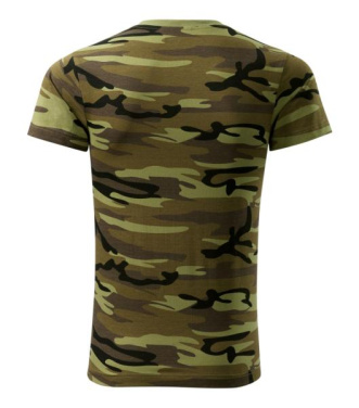 MALFINI Camouflage – T-shirt unisex, kamouflagegrön, XS, produktbild (3)