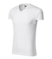 MALFINI Slim Fit V-neck – T-shirt herr, vit