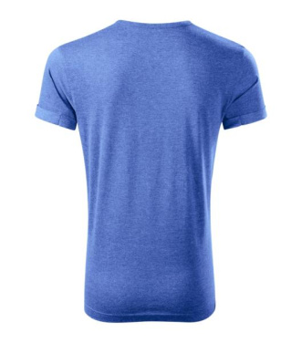 MALFINI Fusion – T-shirt herr, blå melerad, S, produktbild (3)
