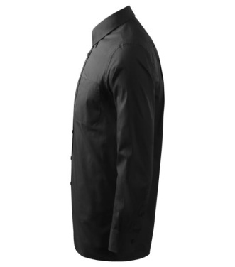 MALFINI Style LS – Skjorta herr, svart, S, produktbild (3)