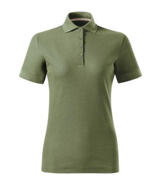 MALFINI Prime (GOTS) – Pikétröja dam, khaki, XS, produktbild (2)