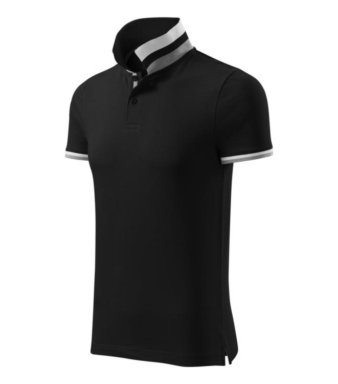 MALFINI Premium Collar Up – Pikétröja herr, svart, S, produktbild (1)