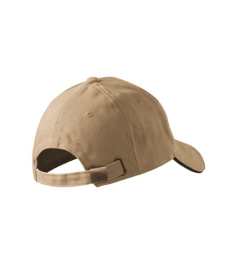 MALFINI Sandwich 6P – Keps unisex, sand, adjustable, produktbild (4)