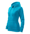 MALFINI Trendy Zipper – Tröja dam, blå atoll