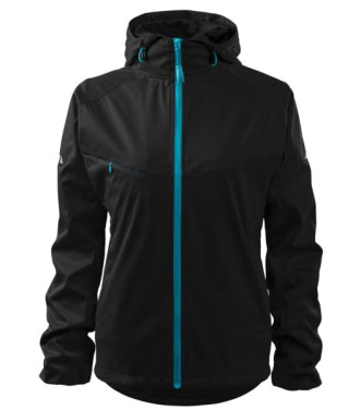MALFINI Cool – Softshelljacka dam, svart, S, produktbild (2)