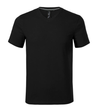 MALFINI Premium Action V-neck – T-shirt herr, svart, S, produktbild (2)