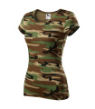 MALFINI Camo Pure – T-shirt dam, kamouflagebrun