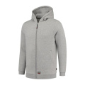 TRICORP Hooded Sweat Jacket Washable 60°C – Tröja unisex, grå melerad