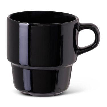 KOPP Stina 25 cl – mugg, färg: blank svart/svart, produktbild (4)